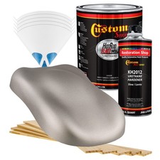 Hot Rod Flatz Pewter Silver Metallic Gallon Kit Urethane Flat Auto Car Paint Kit Hot Rod Flatz Pewter Silver Metallic Gallon Kit Urethane Flat Auto Car Paint Kit