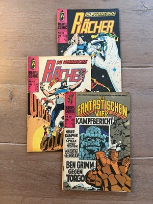 Marvel Comics Konvolut   Rächer 62 & 63 + Fantastische Vier 88 (Williams, 70er)