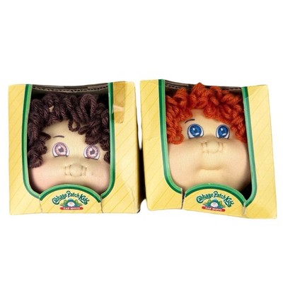 Vintage 1984 Cabbage Patch Kids Ear Muffs Lot of 2 Hand Stitched In Box