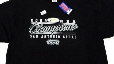 San Antonio Spurs 2003 NBA Finals Champions Vintage Black T-Shirt