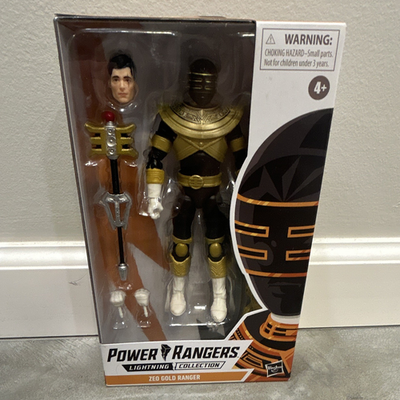 #ad Hasbro Lightning Collection Zeo Gold Ranger Figure w Staff $50.00