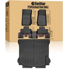 Floor Mats & Trunk Cargo Liner For 2007-2013 Jeep Wrangler 4-Door TPE Waterproof