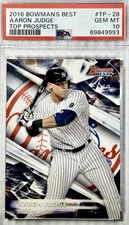 PSA 10 AARON JUDGE PRE RC ROOKIE 2016 BOWMANS BEST TOP PROSPECT GEM MINT GRADE