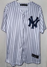 New York Yankees Jersey Mens Large MLB Baseball Pinstripe Nike LeMahieu 26