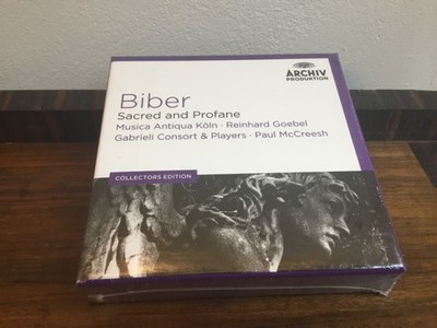 Biber sacred and profane musica antiqa Köln Reinhard Goebel NEW Gabrieli Consort