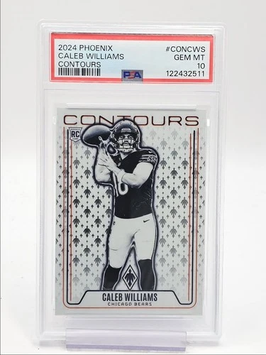 CALEB WILLIAMS 2024 PHOENIX CONTOURS ROOKIE BEARS B RC PSA 10 Q0004