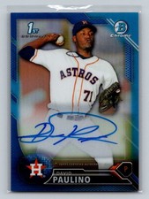 2016 Bowman Chrome #BCAP-DP David Paulino Prospects Auto Blue Refractor #/150