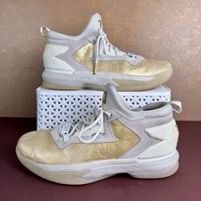Adidas D Lillard 2 BHM Jesse Owens Hombres 11.5 Tenis Negro Historia Dorado AQ7959