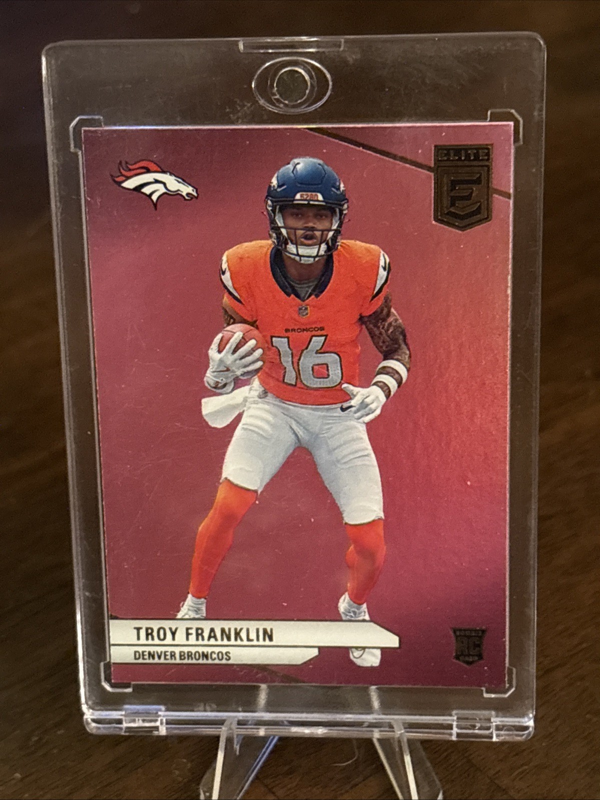 2024 Panini Donruss Elite - Rookies Troy Franklin #116 Pink (RC)