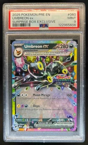 2025 Pokemon Prismatic Evolutions Umbreon ex Promos #060/131 PSA 9