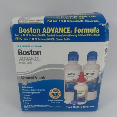 BAUSCH+LOMB Boston ADVANCE Conditioning Solution MultiPack 9 Ounces Open Box 