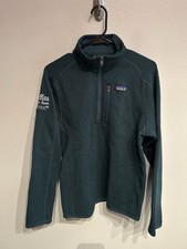 Patagonia Mens Small Green Better Sweater 1/4 Zip Pullover