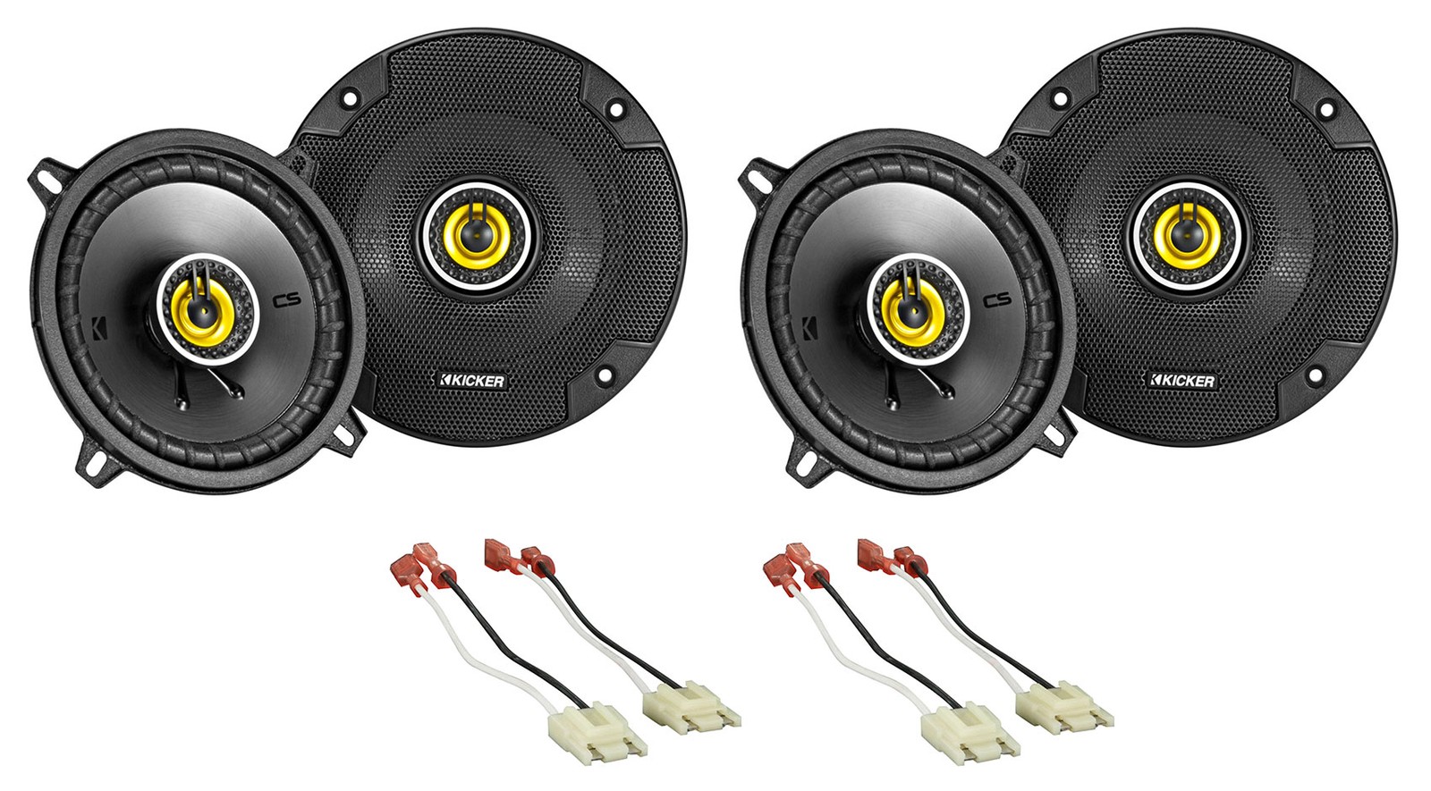 Комплект для замены боковой панели Kicker CSC + дверного динамика для Jeep Cherokee 1988-1996 годов выпуска