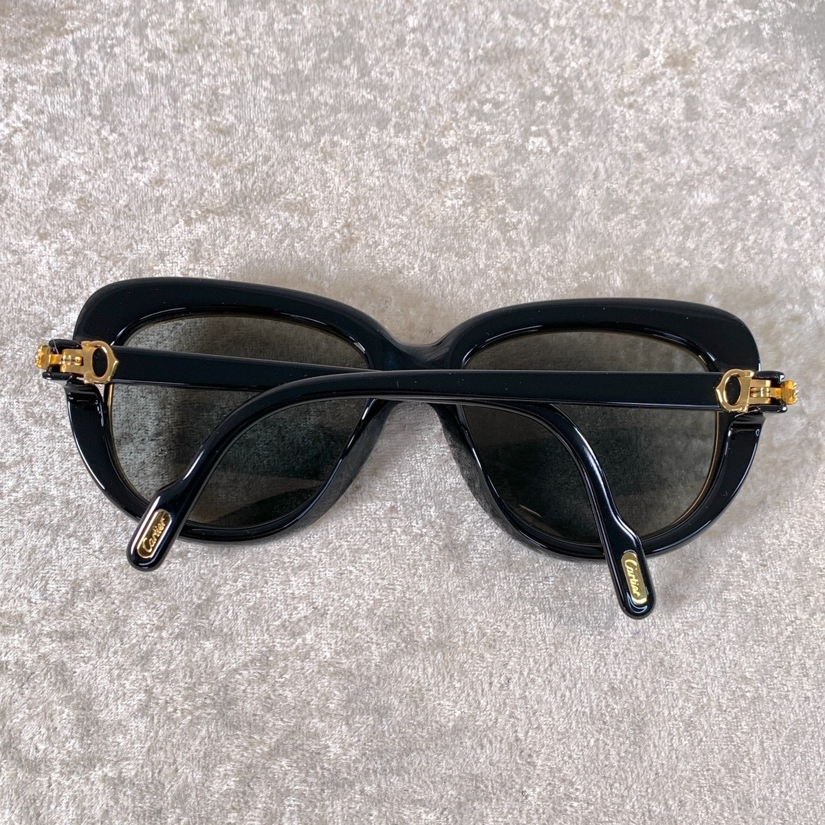 Vintage Cartier conquete sunglasses- gold and black Vintage Cartier Sunglasses Conquete Black & Gold 51-17-130 w  main image 4