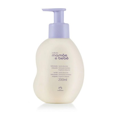 Natura Mamãe e Bebê Relaxing Baby Lotion 200ml   Gentle Moisturizer for