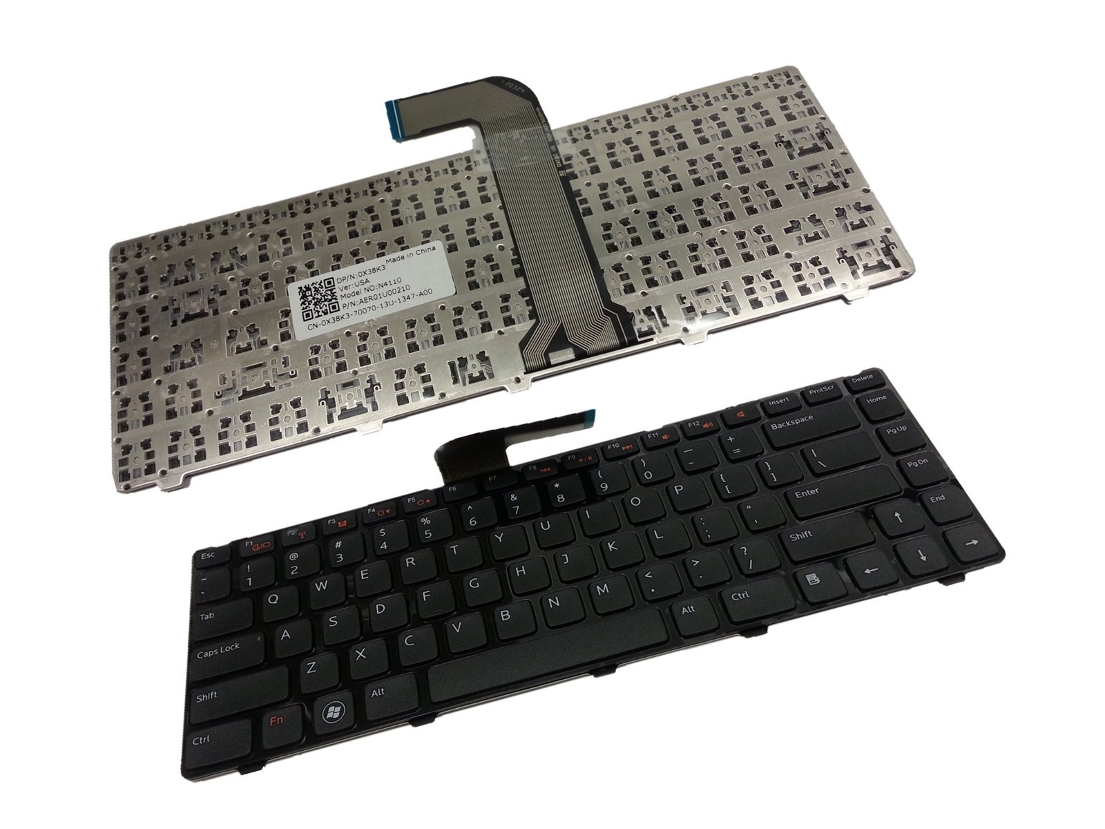New Keyboard Without Backlit for Dell Inspiron 14R N4110 M4110 N4050 ...