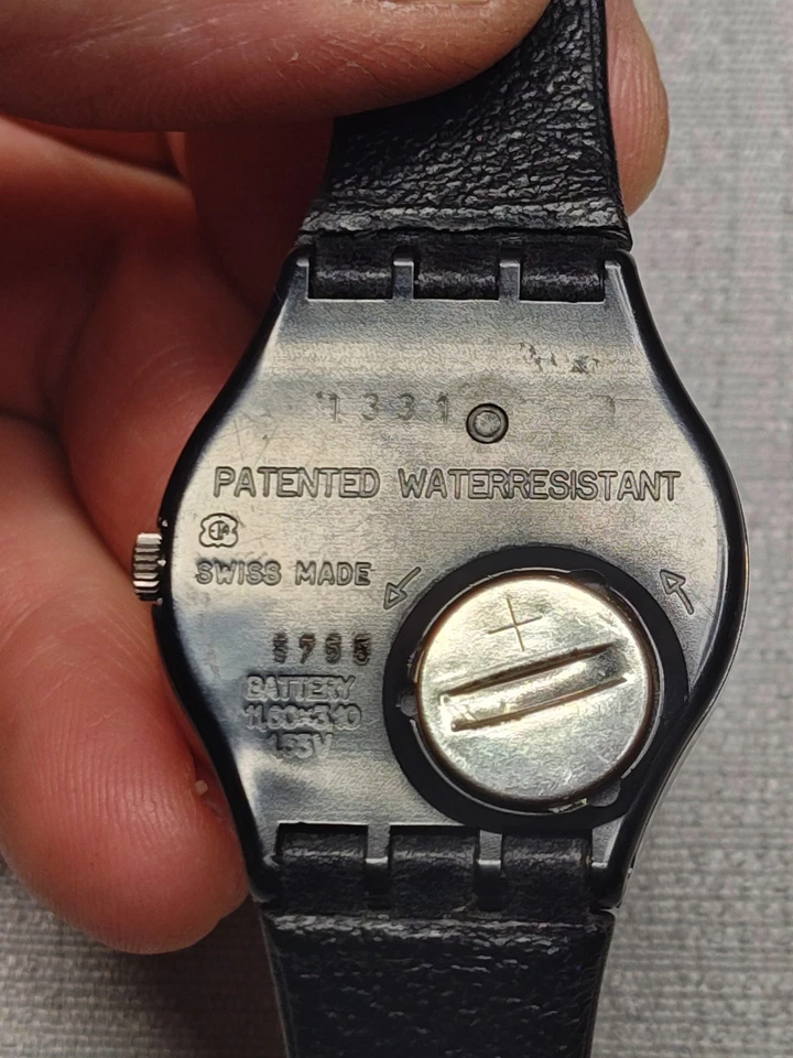 Vintage Swatch Irony Men’s Quartz Watch Roman Dial Date Silver Original Strap - Image 3 of 4