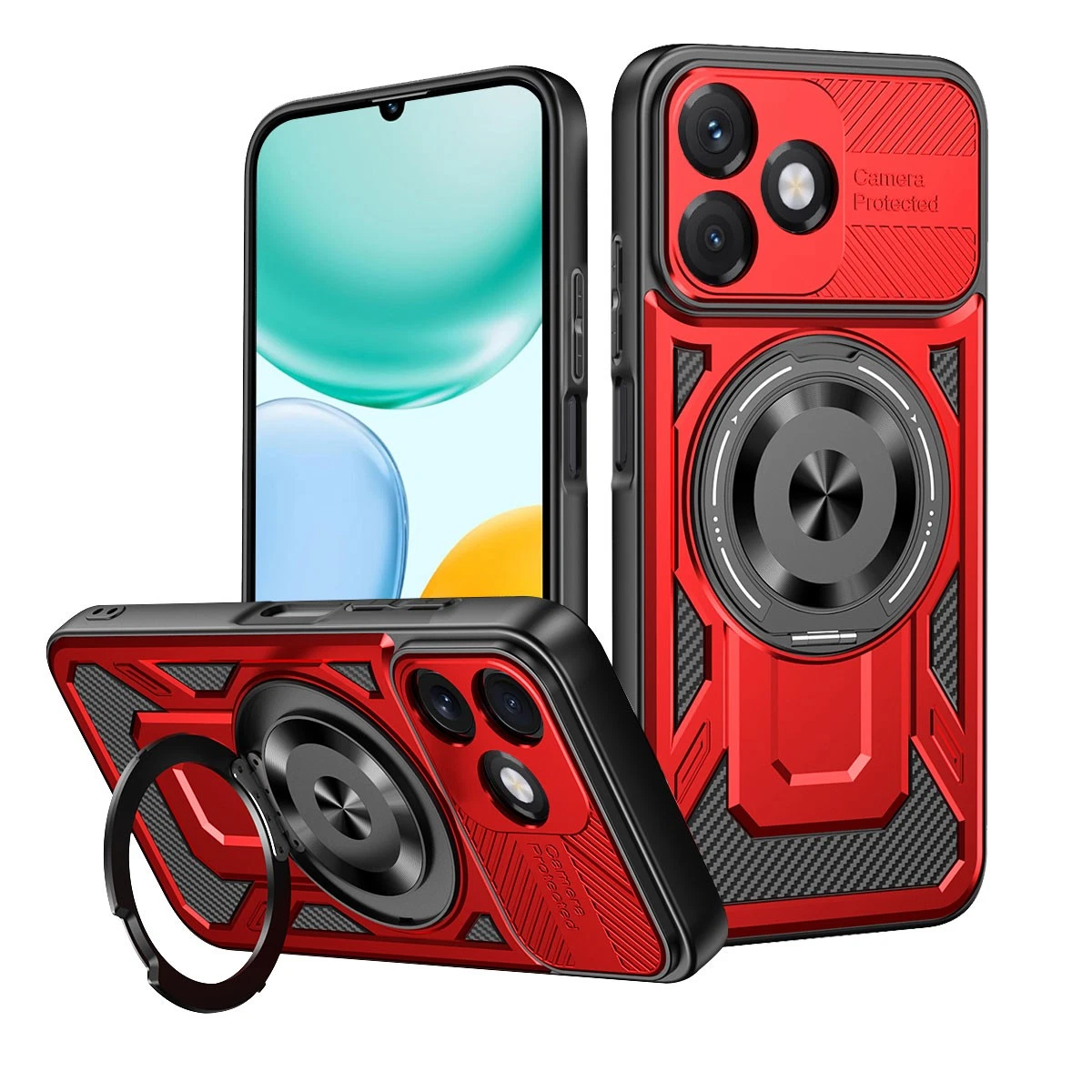Custodia A Libro MOBESV Per Honor 5X – Cover In Pelle Con Porta Carte E Supporto Video – Nero