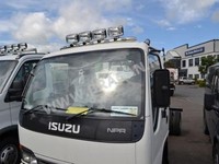 DachträGer U-Form C + Klammern + Rechteckige Spots FüR Isuzu Npr NQR LKW Chrom