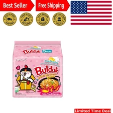 Authentic Buldak Hot Chicken Ramen - Spicy Korean Stir-Fried Noodle Pack