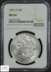 1901 O Morgan Silver Dollar $1 NGC MS 64