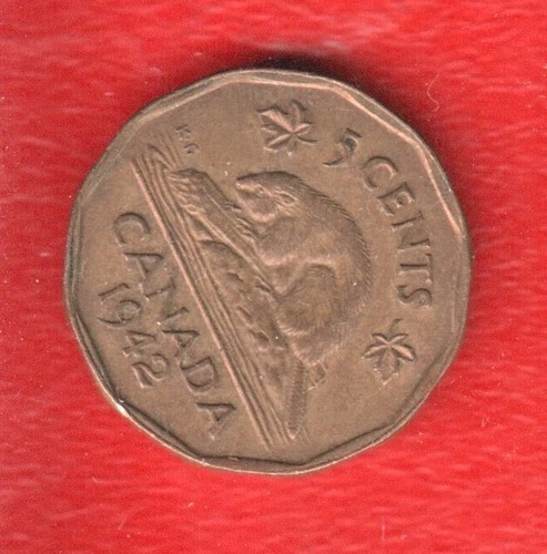 1942 Canada 5 Cents — photo from another recent sale
