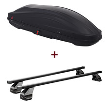 Dachbox G3 Spark 420 + Dachträger Menabo Omega Black für Audi A8 Typ D5 neu