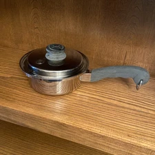 Saladmaster 1 Qt Five Star T304S Stainless Steel 7" Sauce Pan Pot w/ Vapo Lid