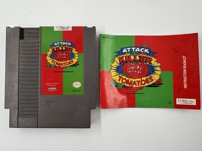 Attack of the Killer Tomatoes (Nintendo NES, 1992) Authentic /W Manual Tested