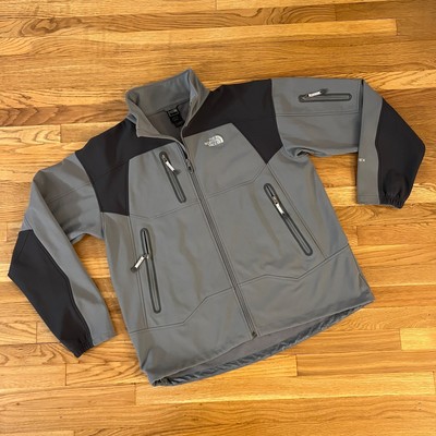 The North Face Apex Grey Softshell Windproof Hiking Jacket   Men s XXL