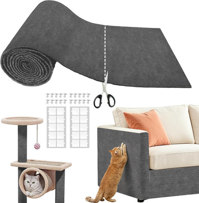Cat Scratch Furniture Protector (Dark Grey, 78.7X15.7Inch) | Self-Adhesive Couch