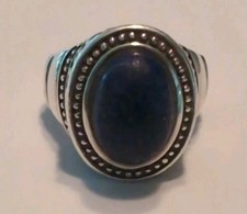 Sterling Silver Lapis Ring Size 6