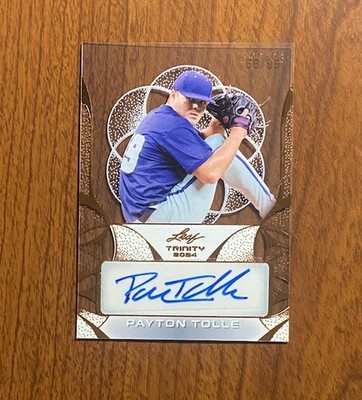 2024 Leaf Trinity Payton Tolle Auto /99 Boston Red Sox #CA-PT1 QTY