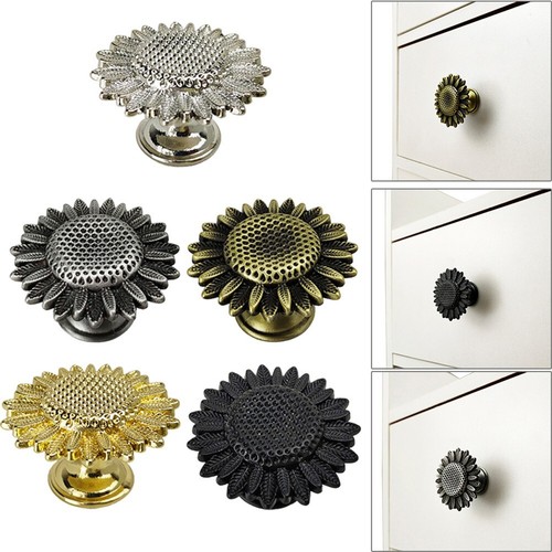 Premium Quality Zinc Alloy Sunflower Door Handle for Children's