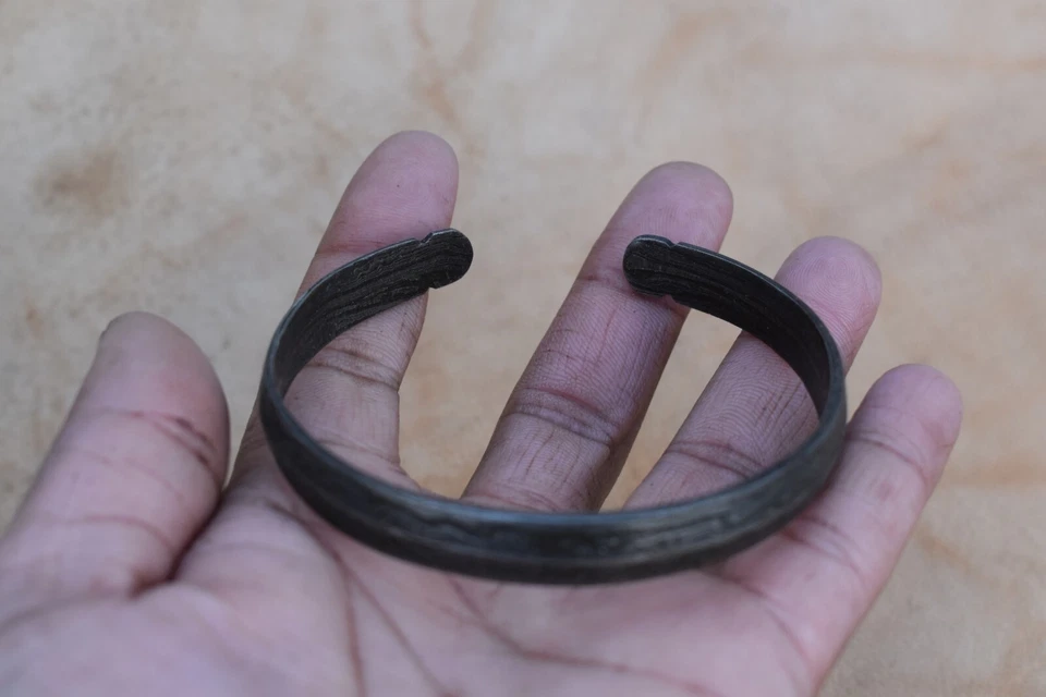 Pulsera Damasco Forjada a Mano Pulseras Damasco Hombres Mujeres Brazalete Pulsera Foto 3 de 4