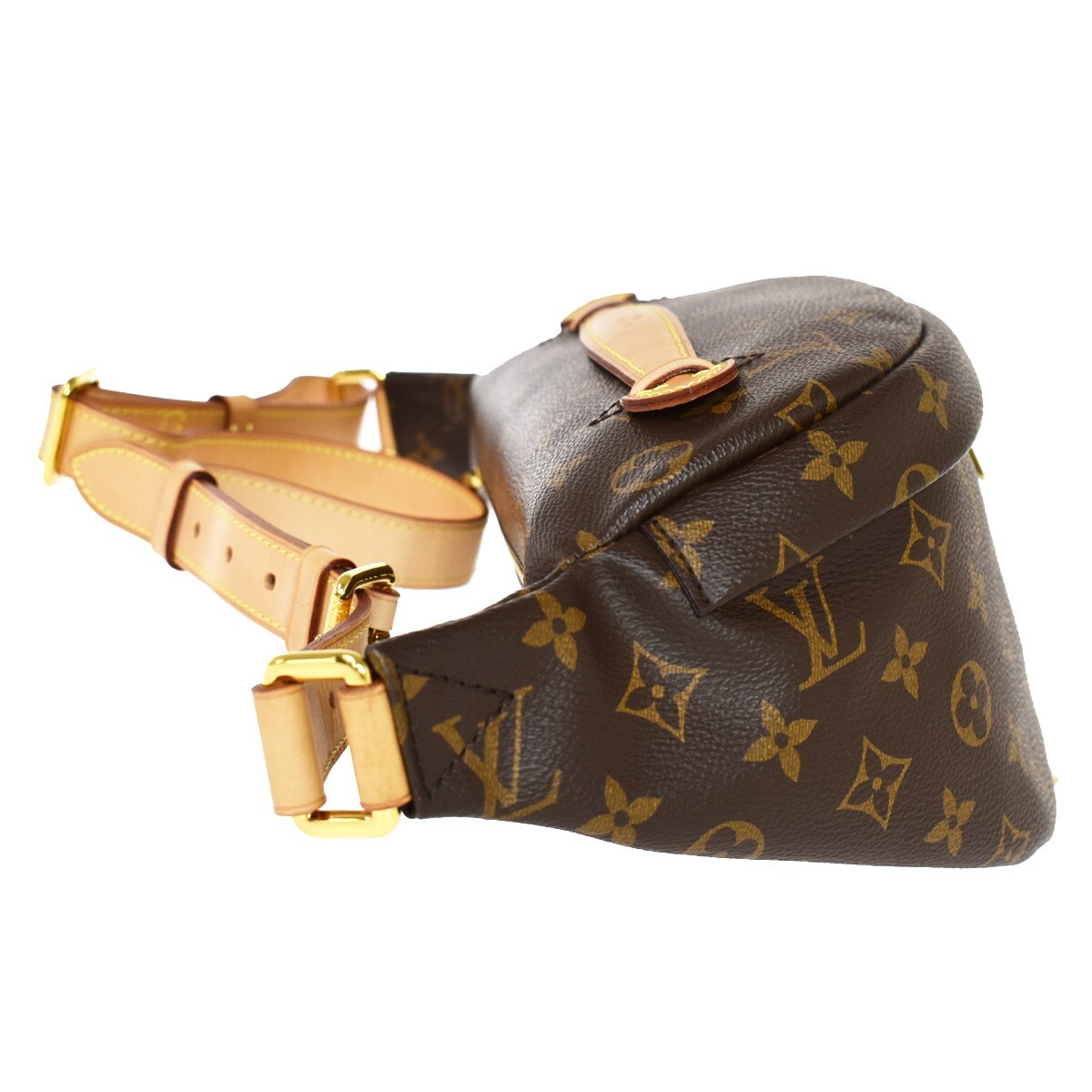 LOUIS VUITTON Bum Bag Body Bag Monogram Leather Brown France LOUIS VUITTON Bum Bag Body Bag Monogram Leather Brown France