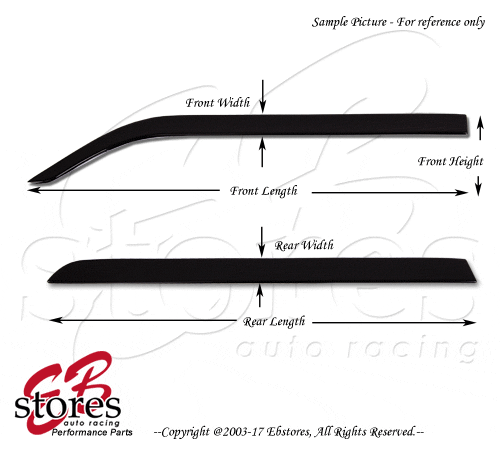 Rain Guard Slim Low Profile Window Visor 4pc Out-Channel F-150 Super Crew 15-17 - Foto 3 di 4