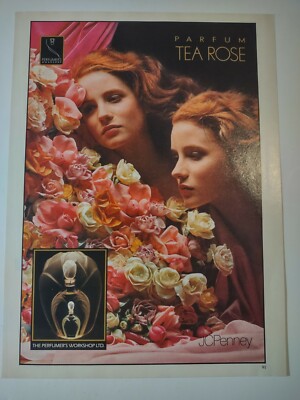 Vintage 1990s Print Advertisement Perfumers Workshop The Rose