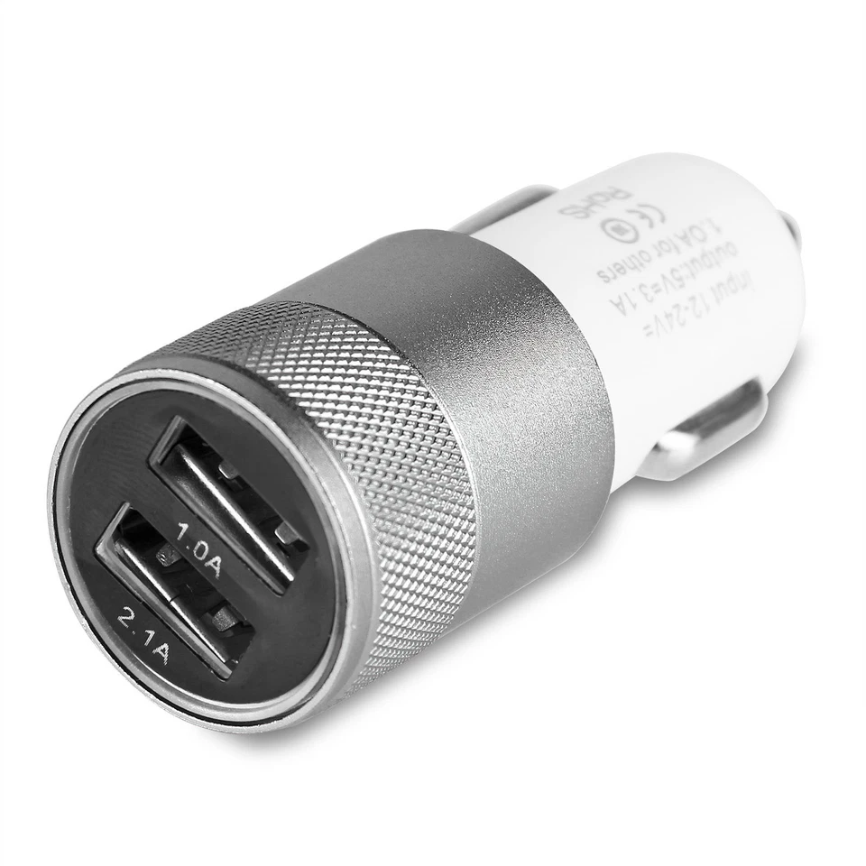 Adaptador de enchufe de encendedor cargador universal doble USB doble puerto 12V/24V 2.1A Foto 4 de 4