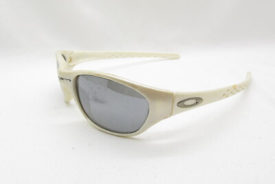 Oakley White Sports Wrap Sunglasses with Smoke Lens Sammy Carlson | Born From sport, shaped in Culture  main image 2