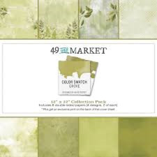 49 AND MARKET - COLOR SWATCH - GROVE - 12 X 12 COLLECTION PACK - 3 PKGS