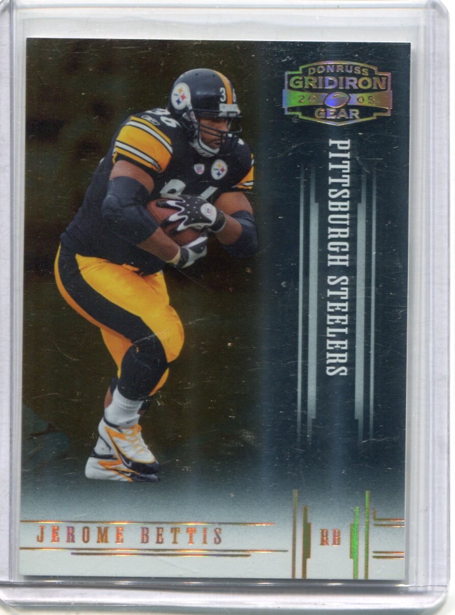 2005 Gridiron Gear - JEROME BETTIS - Silver #50 - STEELERS #d/100