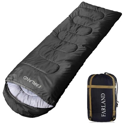 FARLAND Sleeping Bags 20  for Adults Teens Kids with Compression Sack Portabl...