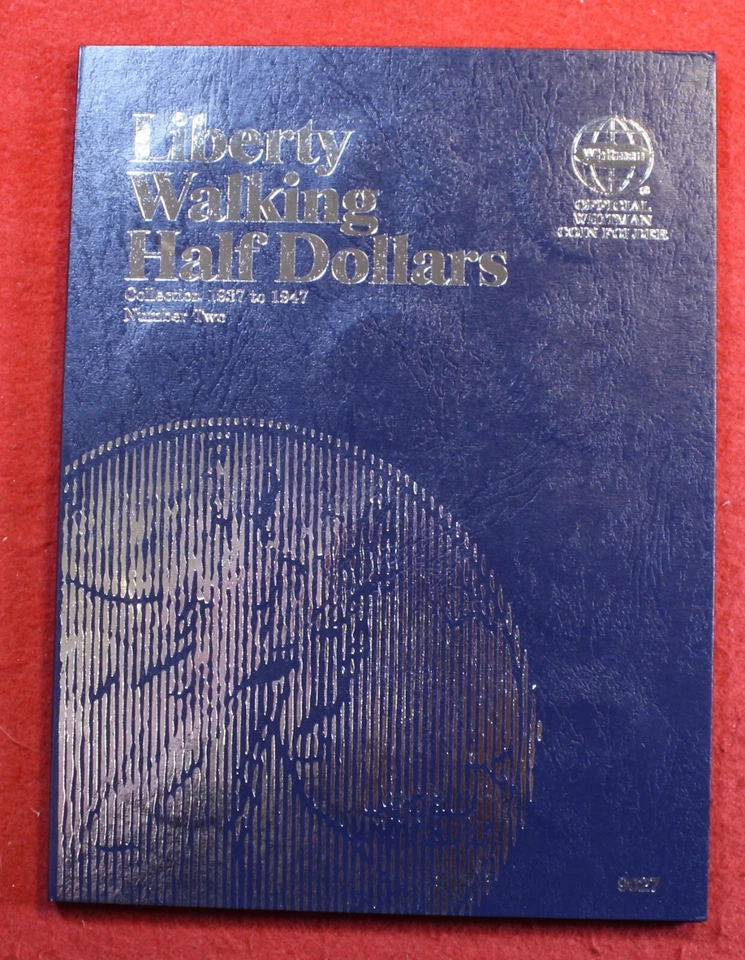 Walking Liberty Half Dollars 1937-1947 G-XF New Whitman Folder Complete WL50 B1 - Image 2 of 4