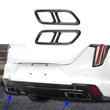 For AUTO Cadillac CT4 2020-22 Black Titanium Rear Tail Exhaust Pipe Muffler Tip
