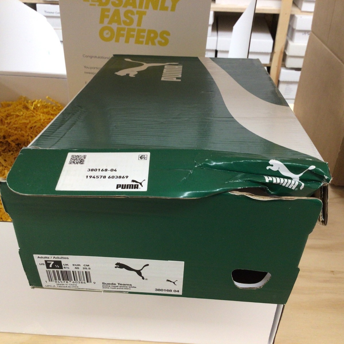 2021 USAIN BOLT Signed Puma 7.5 Shoes (Both) w/ Carmax Promo 