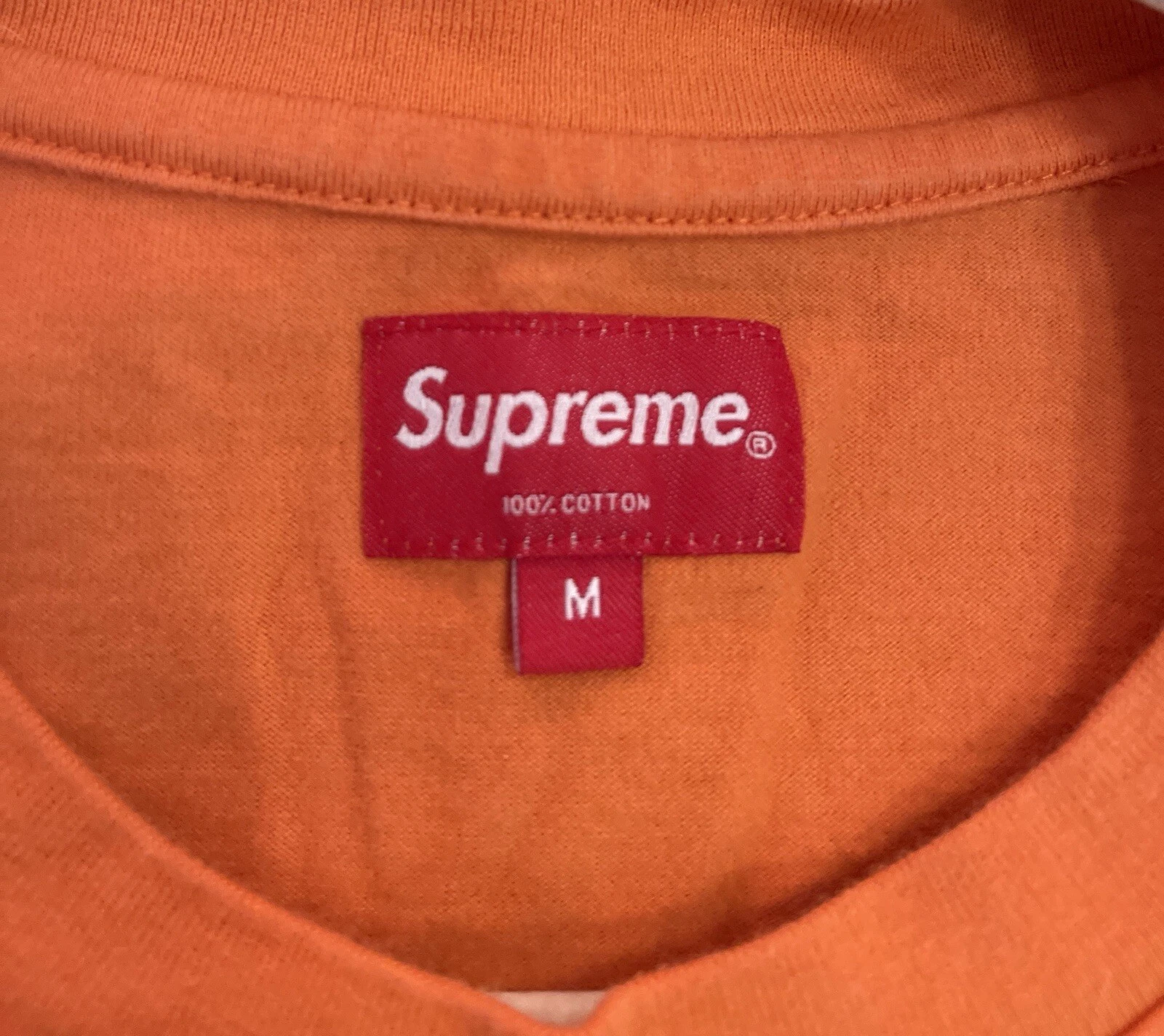 Tee shirt Supreme Crewneck Small Box Logo en orange taille M
