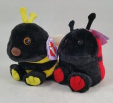 Puffkins Swibco Plush Lot Of 2 Buzz Bee And Dottie Ladybug