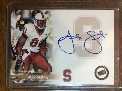 2005 Press Pass Alex Smith TE #NNO Autograph - Stanford Cardinal