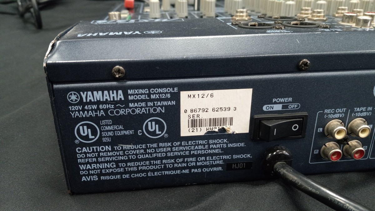 YAMAHA ヤマハ MX12/6 MIXING CONSOLE Yamaha MX12/6 Analog Mixing Board with 12 Input Channels | eBay